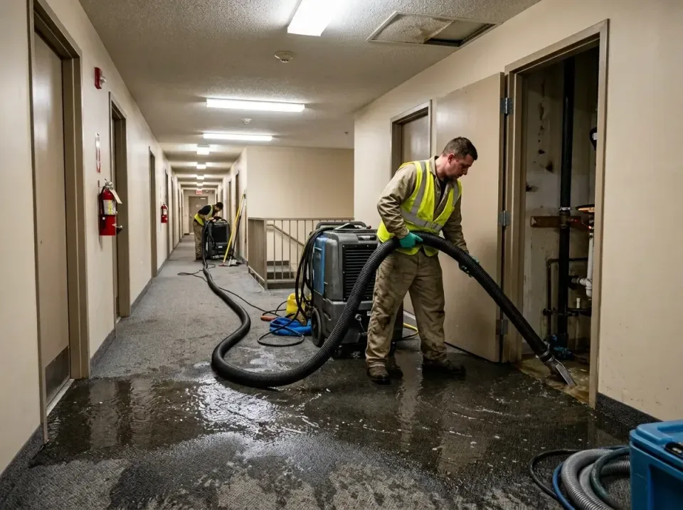 multi-unit-apartment-hallway-f-005 — frequently asked questions, Emergency Burst Pipe Water Extraction & Removal in New Hols…